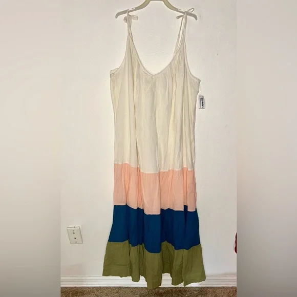 NWT Old Navy Colorblock Sleeveless Maxi Dress Size Large - Picture 3 of 10